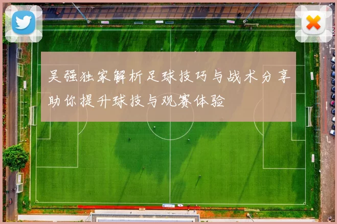 吴强独家解析足球技巧与战术分享助你提升球技与观赛体验