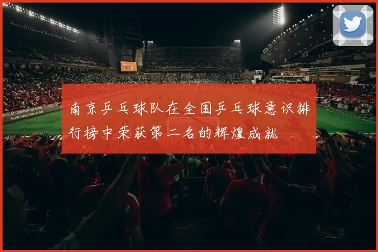 南京乒乓球队在全国乒乓球意识排行榜中荣获第二名的辉煌成就